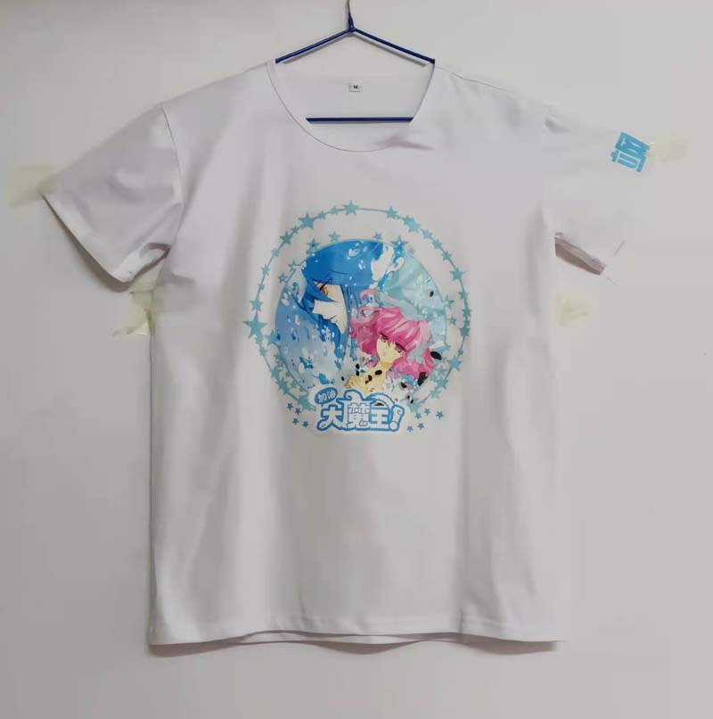 飒漫画T恤加油大魔王短袖上衣夏秋季动漫周边送超美型角色心情贴!