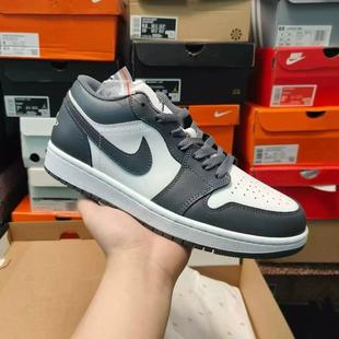 复古潮流透气缓震低帮运动休闲鞋 Jordan1耐克板鞋 553558 Air Nike