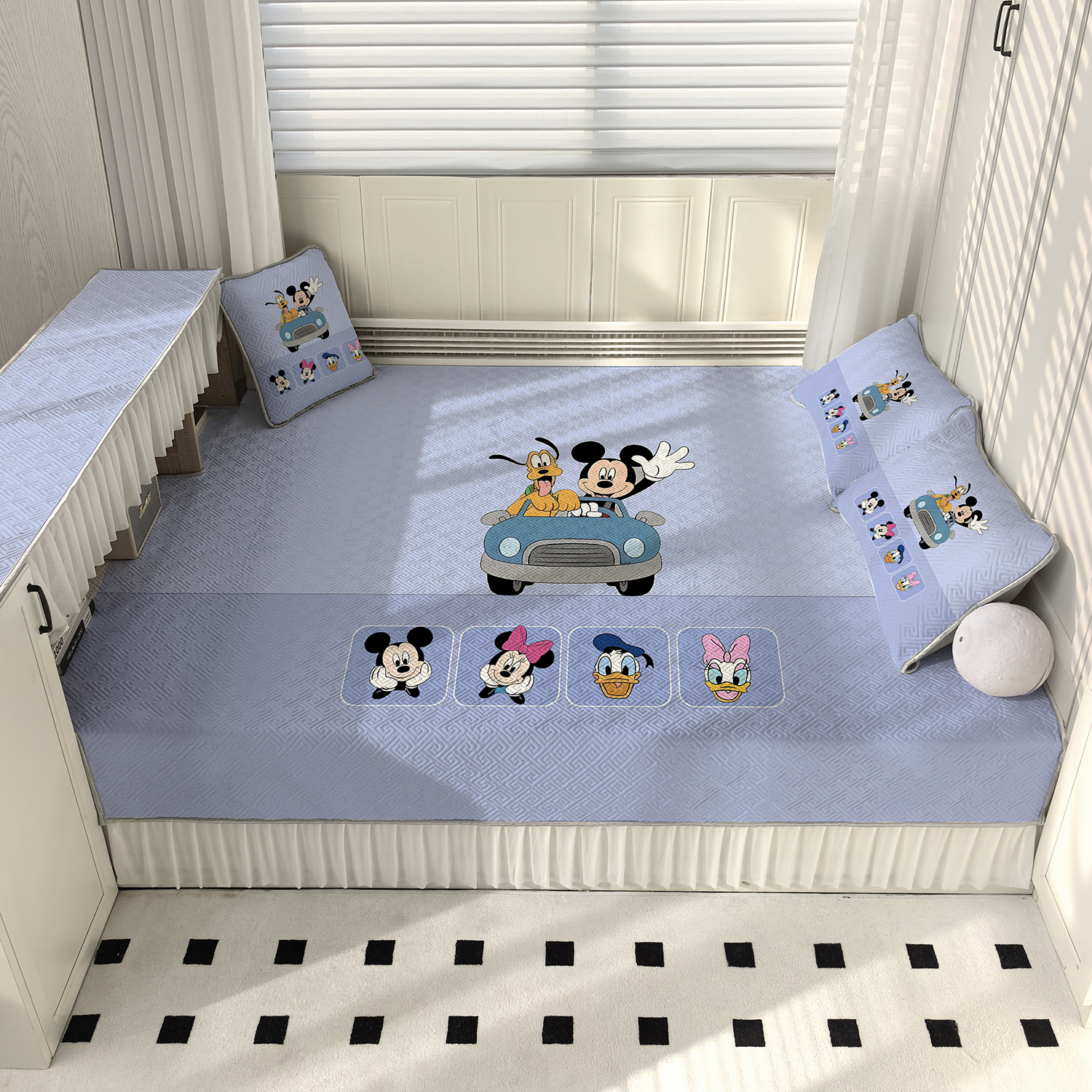 榻榻米专用床盖炕垫四季通用定制床笠防滑床单2025新款汽车米奇男