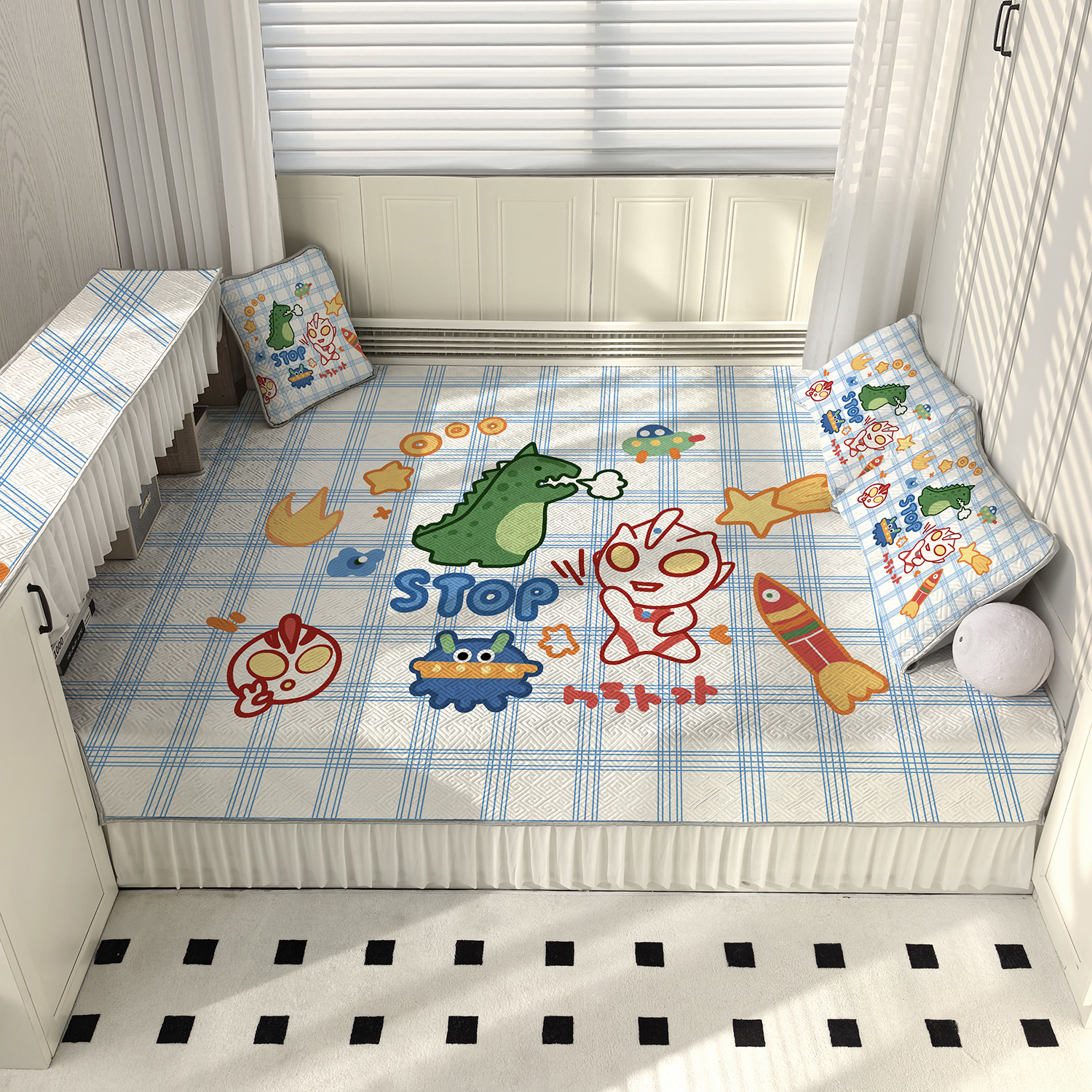 榻榻米专用床盖炕垫四季通用定制床笠防滑床单三件套2025新款轻奢