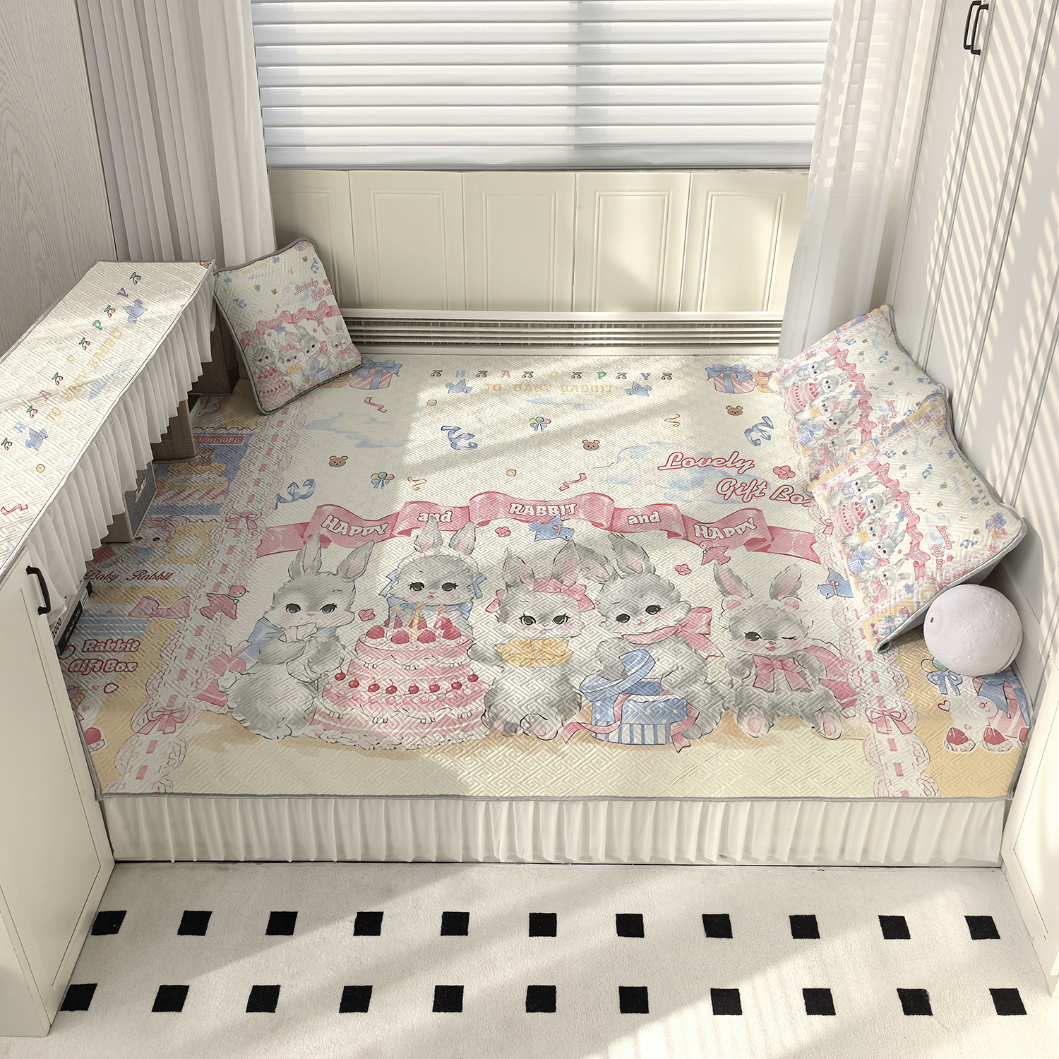 榻榻米专用床盖炕垫四季通用定制床笠防滑床单2025新款洛丽塔女孩