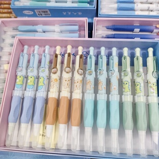 依人卡通按动热可擦钢笔摩易擦钢笔磨热易擦好写好用可换墨囊钢笔