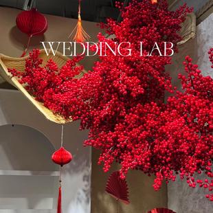 新年系列冬青果打卡美陈装 饰橱窗陈列商业美陈 置摆饰婚礼艺术装