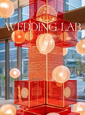 2025年红色新年装置打卡美陈装置婚礼艺术装饰橱窗陈列商业美陈