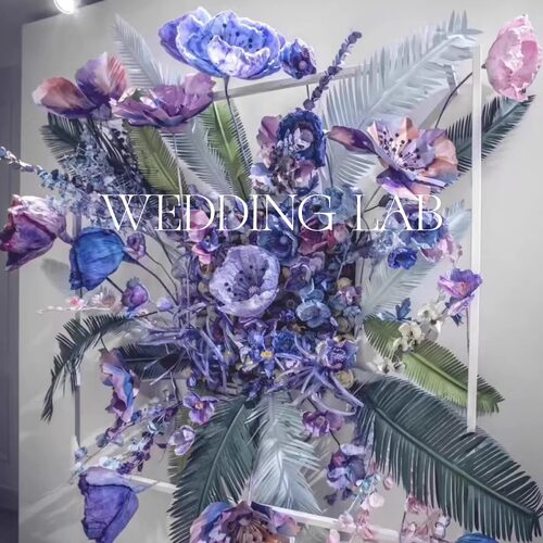 巨型花艺婚礼艺术装饰橱窗陈列商业美陈场景布置艺术装置