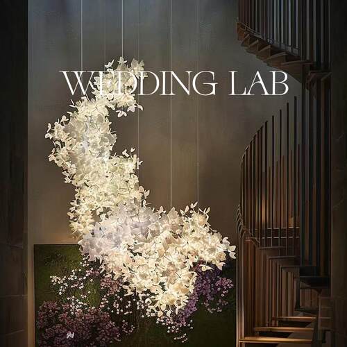 梨花吊顶造型婚礼艺术装饰橱窗陈列商业美陈场景布置艺术装置