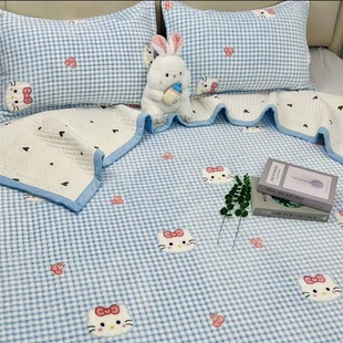 1米5 2米小尺寸牛奶绒床盖蓄热保暖不跑不滑可机洗床盖毯