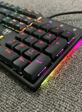 外贸定制青轴全新黑白色机械键盘
