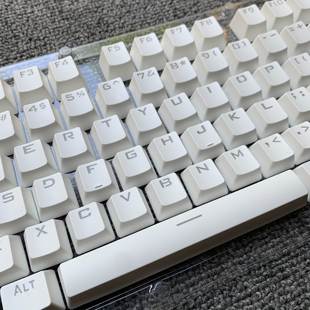 k10g 机械键盘透光白色pbt键帽104卫星轴透字大字体F2068简约FE87