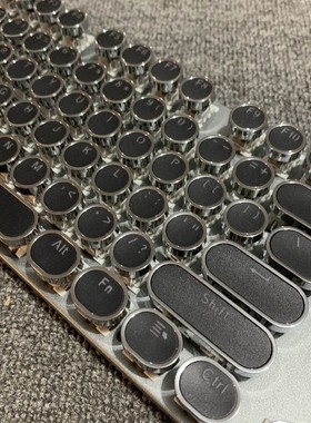 机械键盘电镀朋克键帽平胸高光反