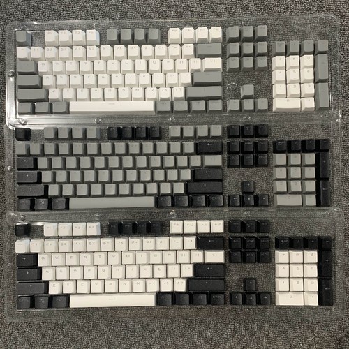 diy拼色黑白碳灰卫星轴机械键盘