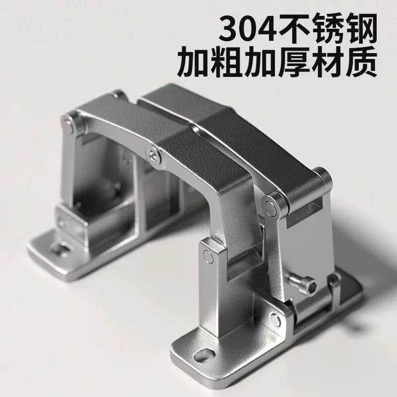 304石材门消防门合页隐藏式二维可调管井门密门暗门重型可调铰链
