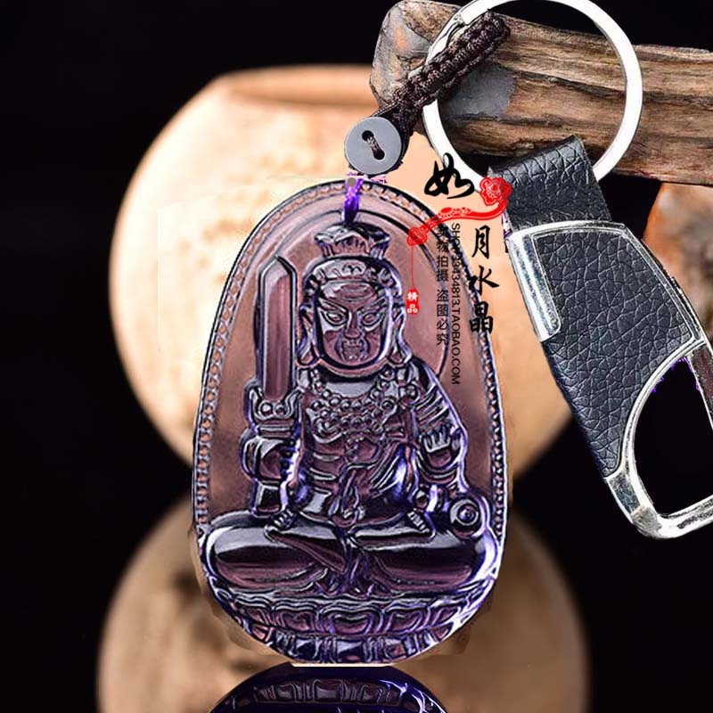 紫水晶生肖属鸡本命佛不动明王