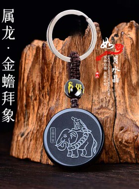 属龙招财吉祥物金蟾拜象吉宏