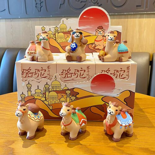 原创精致塞外骆驼桌面小摆件文创店礼品公仔送朋友礼物旅游纪念品