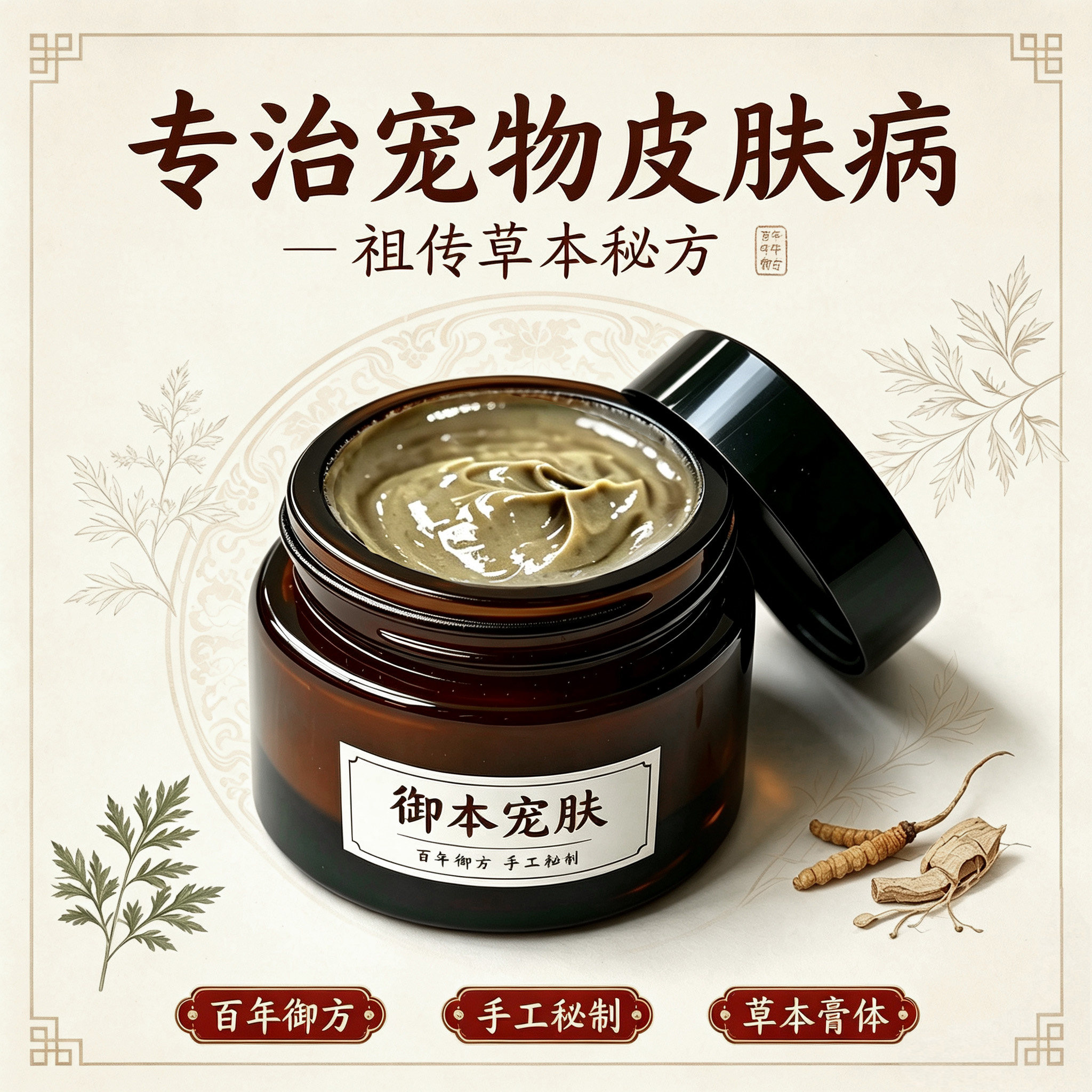 猫狗癣皮肤病药膏脓皮症真菌止痒