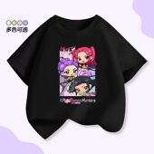 休闲百搭半袖 儿童短袖 动漫周边上衣 卡通猎魔女团周边夏装 2026新款