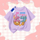动漫卡通印花67组合图案百搭欧美男女童圆领短袖 t恤上衣
