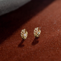 Aizhijia South Korea 14K Gold Earring female authentic new exquisite simple small Earbone earrings earrings earrings 142154