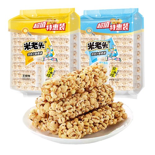 米老头米麦通338g谷物零食麦棒童年怀旧休闲食品
