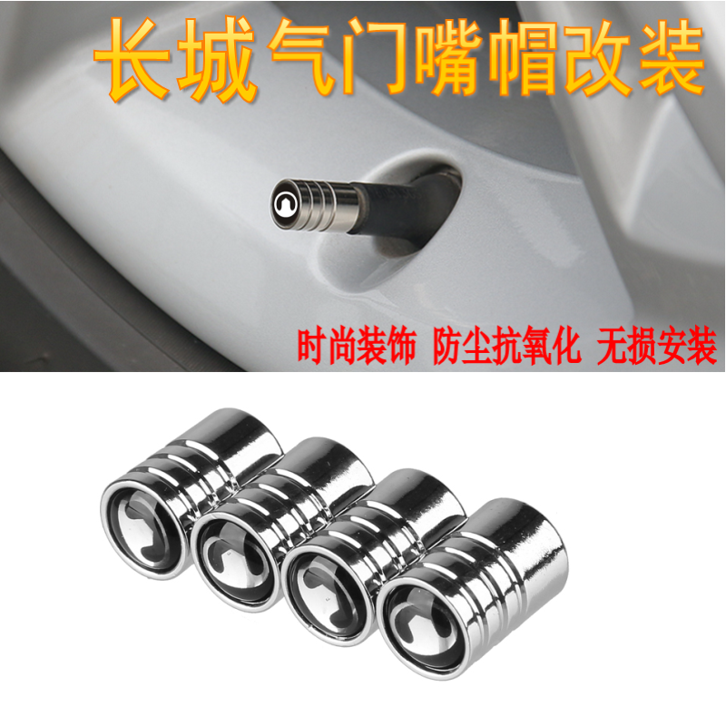 适用长城风骏精灵C20R M2 凌傲炫丽 C30赛影汽车轮胎气门嘴帽改装