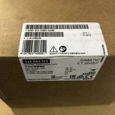 6ES7512-1DK01-0AB0西门子S7-1500系列CPU模块6ES7512-1DK01-0AB0