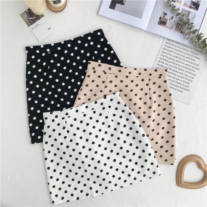 Real-price Korean version of high waistband hip skirt