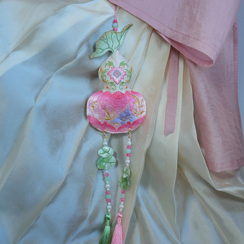 汉服服配荷花荷包香囊禁步压襟