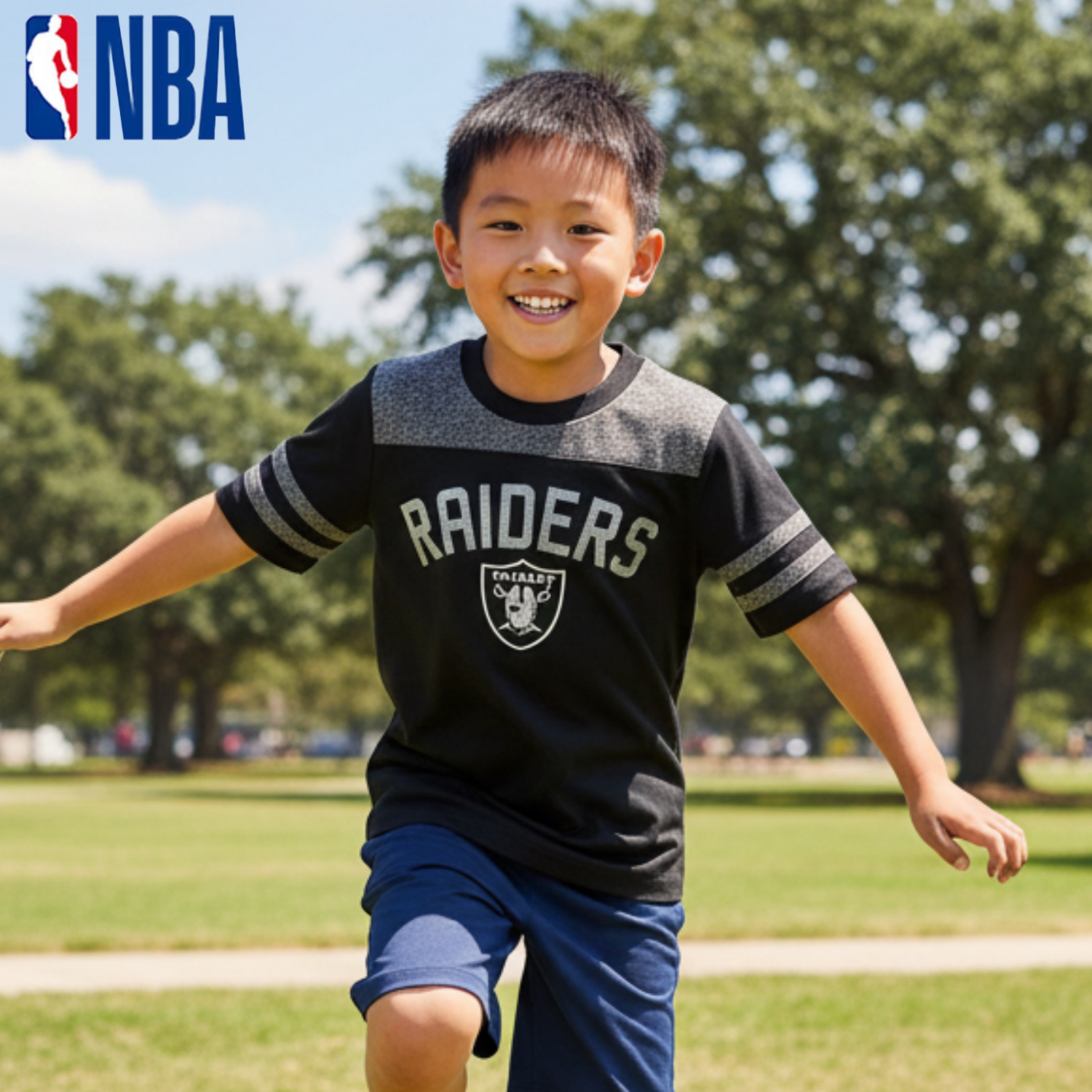 NBA夏季儿童透气运动短袖T恤图片