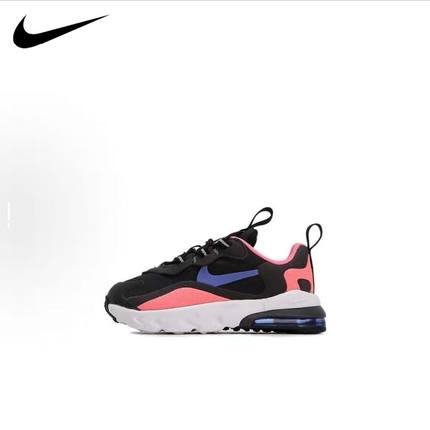 Nike耐克童鞋 AirMax270 RT黑粉婴幼童防滑耐磨低帮运动休闲鞋
