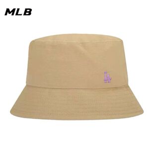 MLB美职棒男女同款 简约百搭时尚情侣户外遮阳小标刺绣休闲渔夫帽