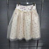 EAM 印花小星星高腰显瘦网纱拼接半身裙 法式 STUDIO2026年春季 新款