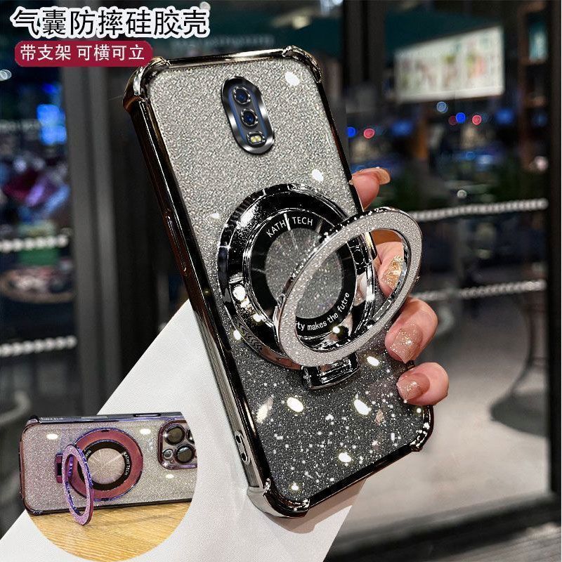 升级气囊适用oppor17手机壳PBEM00透明超薄支架时尚网红防摔软壳