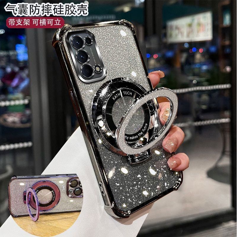 升级气囊适用opporeno5k手机壳PEGM10透明网红个性超薄女防摔软壳