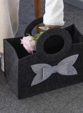 高档外贸出口羊毛毡手提包大容量促销礼品袋定制手提袋可加logo