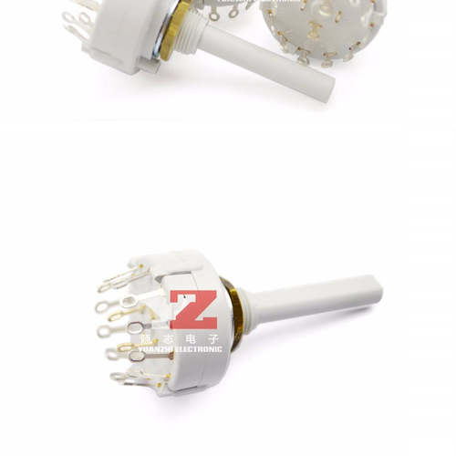 全新英国原装进口 LORLIN-UK  CK1024 镀银旋转波段开关1刀12档