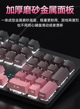 跨境ViewSonic优派KU520pro真机械键盘电竞游戏全键无冲炫彩渐变