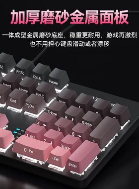 跨境ViewSonic优派KU520pro真机械键盘电竞游戏全键无冲炫彩渐变