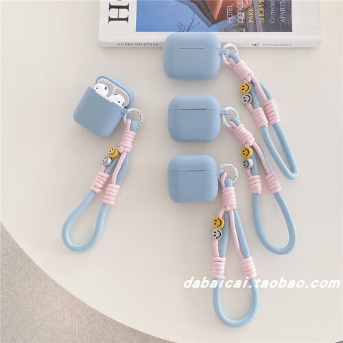 airpods4耳机套简约灰蓝硅胶