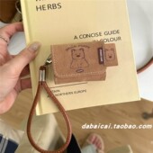 2代软壳pro新款 4代防摔保护套手绳女可爱 pro2耳机套无线蓝牙苹果airpods1 皮质复古西高地狗狗适用airpods