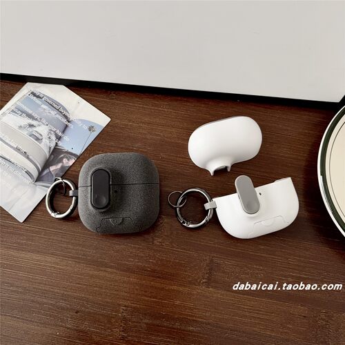 airpods4耳机套简约黑白自动弹盖