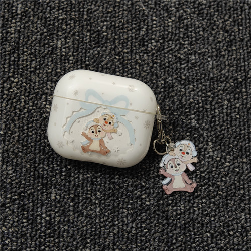 airpods4耳机套雪花蝴蝶结松鼠