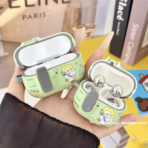 airpods4耳机套卡套自动弹盖鸭子