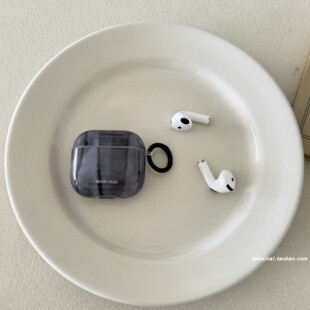 ins高级感黑色大理石适用airpods4耳机套pro二代airpodspro2保护套新款3代苹果无线蓝牙三代airpods1/2防摔女