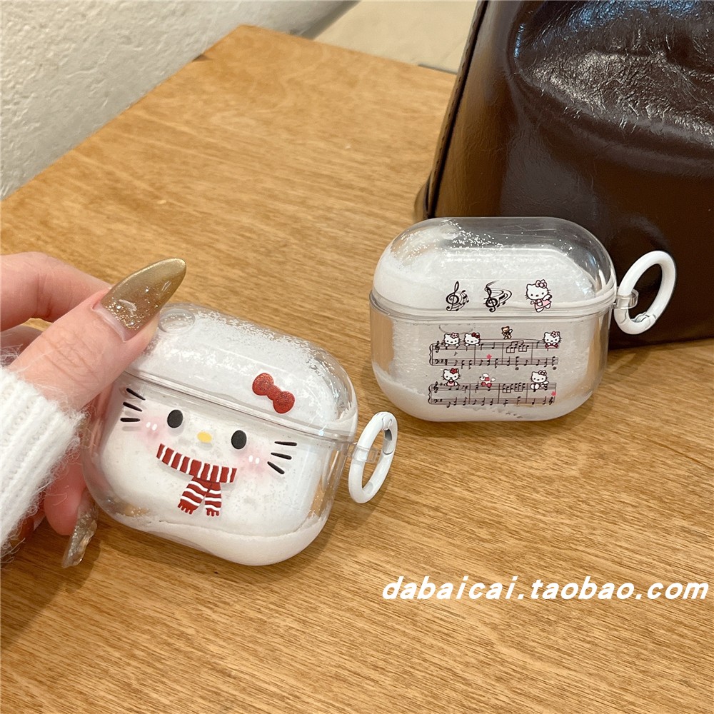 airpodspro2耳机套围巾音符猫咪