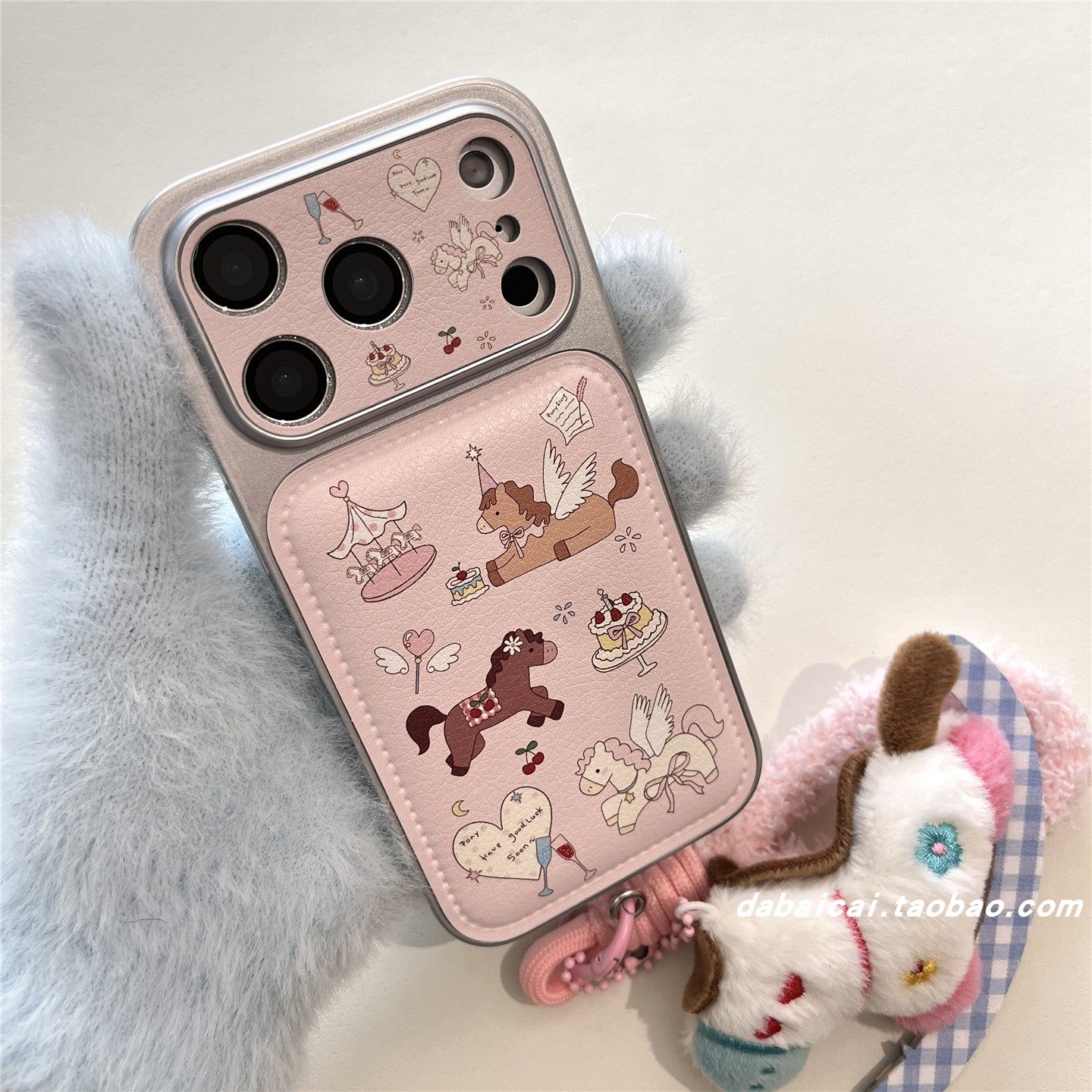 ins皮质蛋糕翅膀飞马适用iphone17promax苹果16手机壳15pm新款14pro少女心17网红13pro全包防摔韩系小众创意,3C数码配件,手机保护套/壳,淘宝优惠券,粉丝福利购,淘宝优惠卷