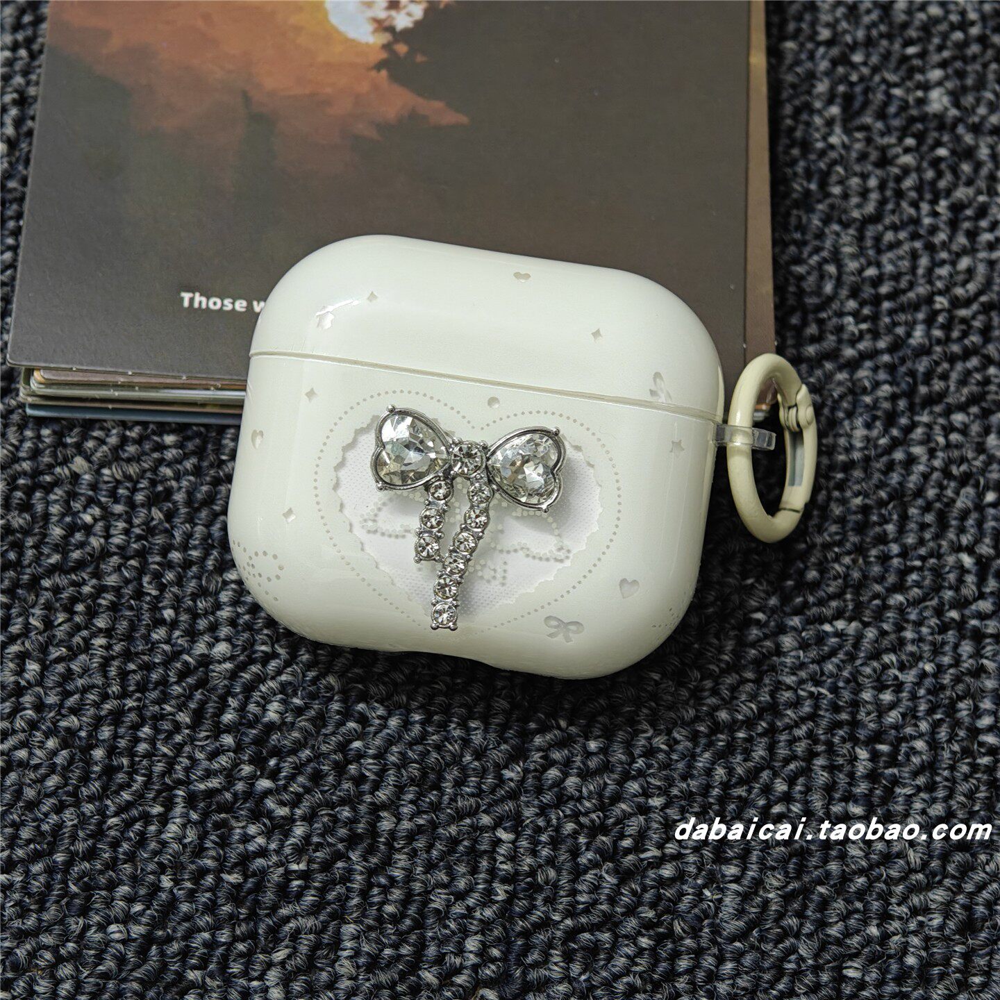 ins钻石爱心蝴蝶结适用airpods4耳机套pro3新款airpodspro2保护套壳3代苹果无线蓝牙三代airpods1/2防摔二代