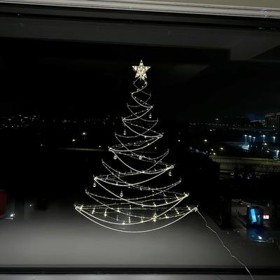 圣诞树高级感圣诞客厅布置挂饰diy材料包窗户氛围感装饰2025新款