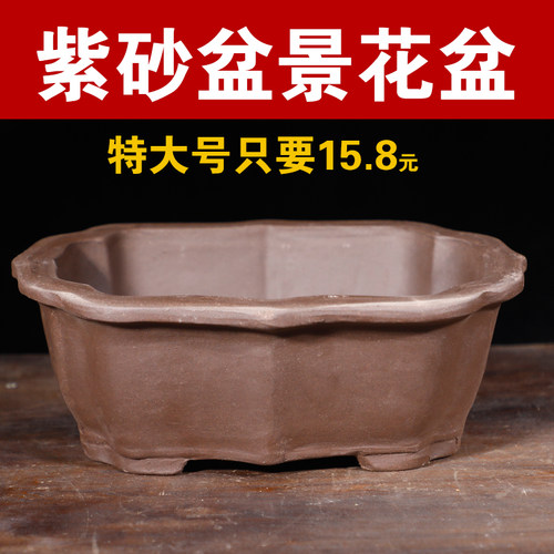 盆景专用花盆黄杨老桩陶瓷花盆
