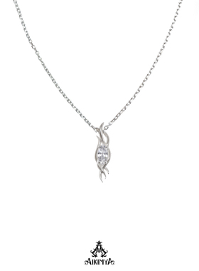 AIKIMYA荆棘缠绕马眼钻吊坠项链925纯银小众轻奢高级感男女锁骨链